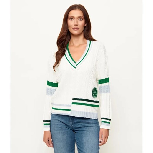 Marc Cain Sweter | Loose fit | z dodatkiem wełny ze sklepu Gomez Fashion Store w kategorii Swetry damskie - zdjęcie 188731413