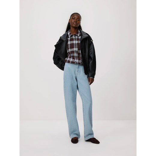 Reserved - Koszula w kratę - ciemnobrązowy Reserved M Reserved