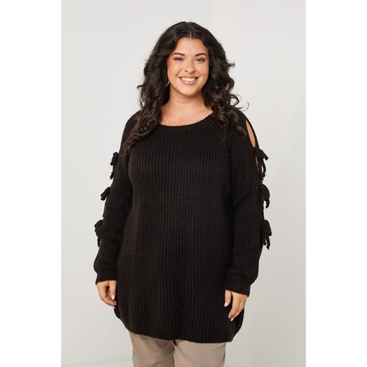 Curvy Lady Sweter w kolorze czarnym ze sklepu Limango Polska w kategorii Swetry damskie - zdjęcie 188748192