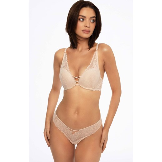 Esotiq biustonosz koronkowy push-up Napoli 41451-08X, Kolor beżowy, Rozmiar 65C, Esotiq ze sklepu Primodo w kategorii Biustonosze - zdjęcie 188767571