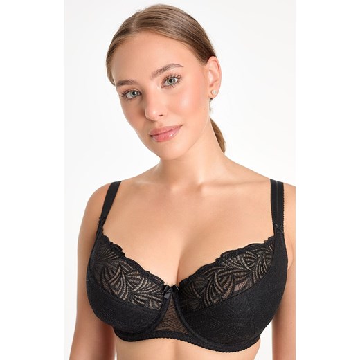 Biustonosz półusztywniany semi-soft czarny Rina B150, Kolor czarny, Rozmiar 65F, Ewa Bien ze sklepu Primodo w kategorii Biustonosze - zdjęcie 188767903