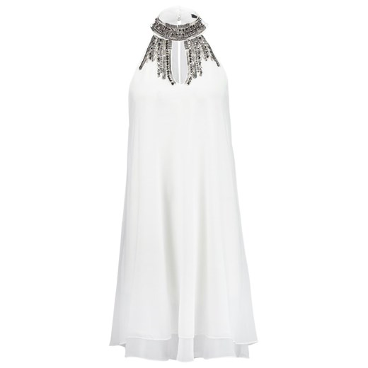 TFNC Sukienka koktajlowa white/silver zalando bialy bez wzorów/nadruków