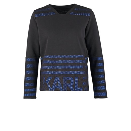 KARL LAGERFELD AURORA NEO Bluza black zalando szary bawełna