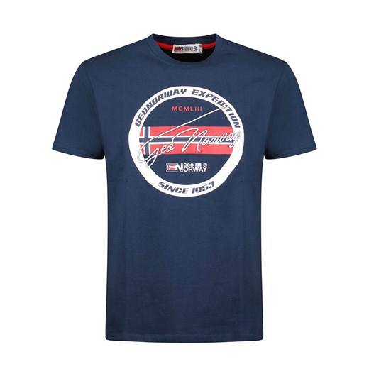 Geographical Norway Koszulka "Jaris" w kolorze granatowym ze sklepu Limango Polska w kategorii T-shirty męskie - zdjęcie 188853203