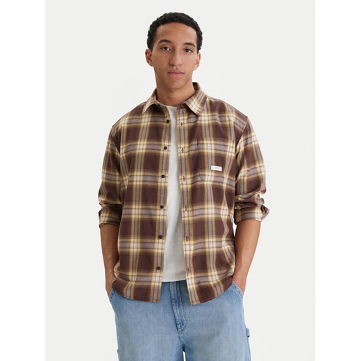 Element Koszula All Season 1Pkt Lightweight ELYWT00185 Brązowy Regular Fit ze sklepu MODIVO w kategorii Koszule męskie - zdjęcie 188869042
