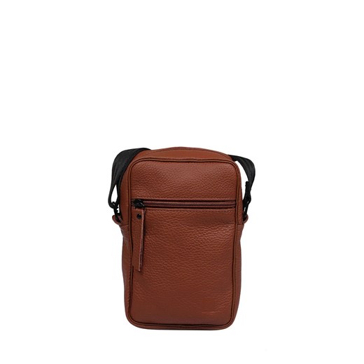brązowa męska  torba  skórzana na ramię Tadeusz ze sklepu Słoń Torbalski w kategorii Torby męskie - zdjęcie 188870582