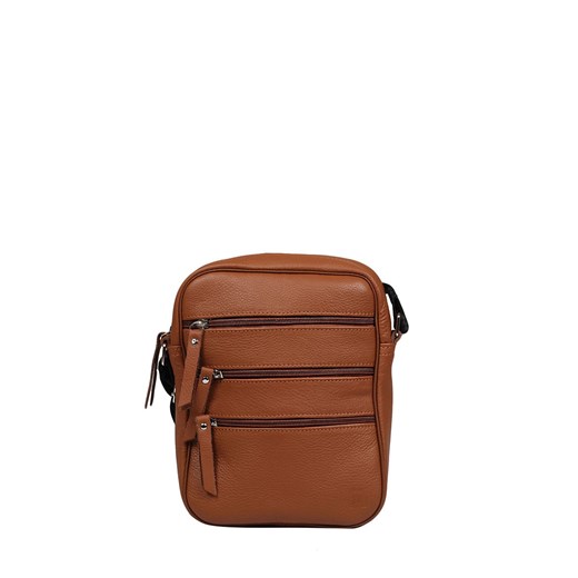 brązowa  męska torba skórzana na ramię Ernest ze sklepu Słoń Torbalski w kategorii Torby męskie - zdjęcie 188870584