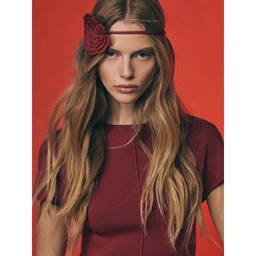 Reserved - Sukienka maxi z ozdobnym paskiem - czerwony ze sklepu Reserved w kategorii Sukienki - zdjęcie 188872601