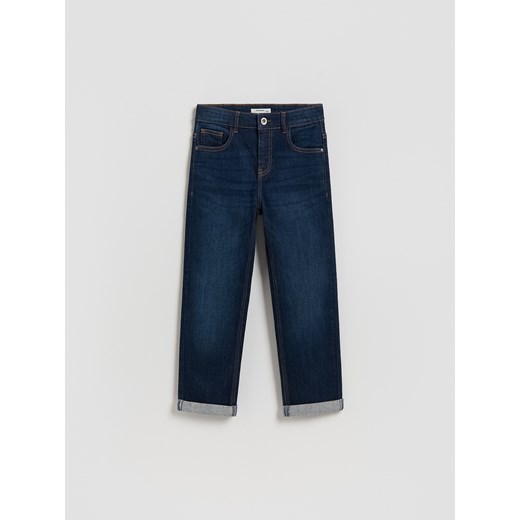 Reserved - Jeansy regular fit - granatowy ze sklepu Reserved w kategorii Spodnie chłopięce - zdjęcie 188887324