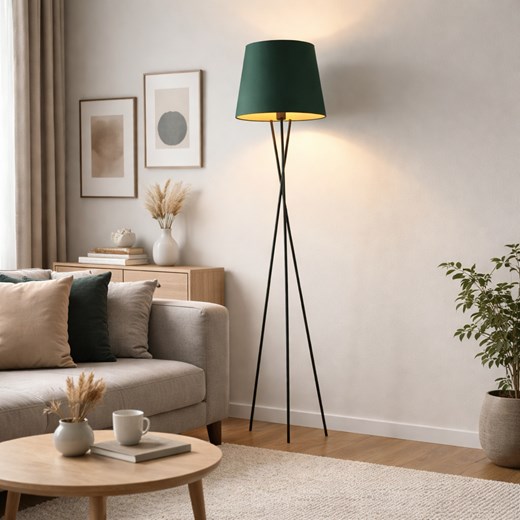 Designerska lampa podłogowa do czytania TOKIO GOLD lampa stojąca trójnóg ze sklepu Lysne w kategorii Lampy podłogowe - zdjęcie 188930320