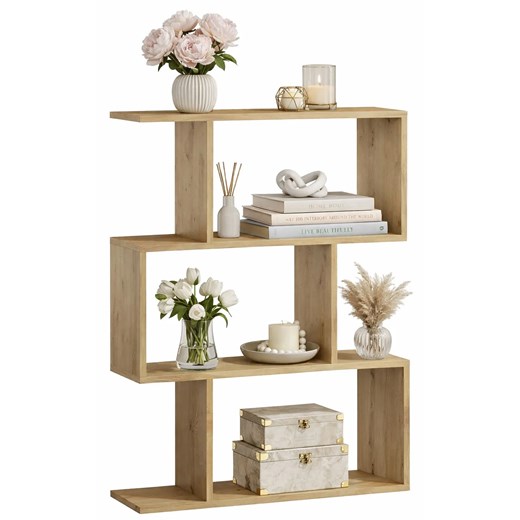 Regał nowoczesny dąb artisan E4-C48 ze sklepu Edinos.pl w kategorii Regały i witryny - zdjęcie 188931360