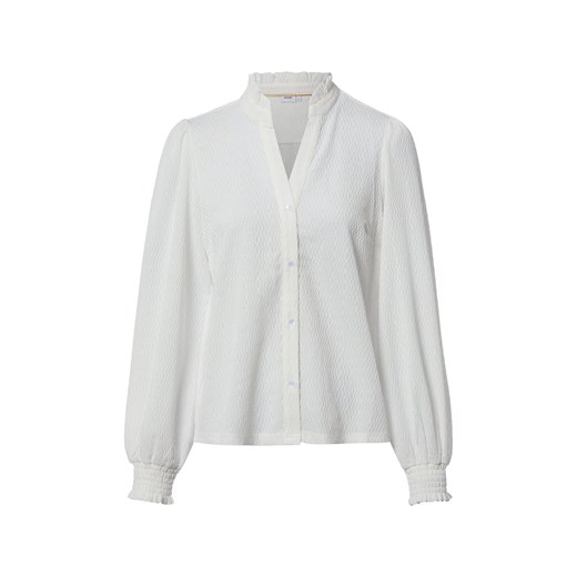 Nümph Bluzka damska - NUMIPPA Kobiety biały wypukły wzór tkaniny ze sklepu vangraaf w kategorii Bluzki damskie - zdjęcie 188958321