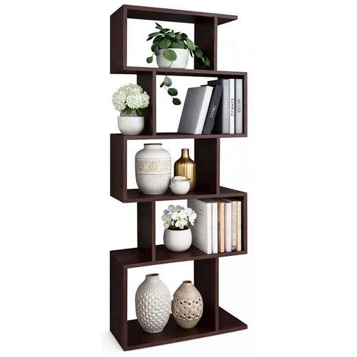 Regał Wenge Nowoczesny Biały P5-W34 ze sklepu Edinos.pl w kategorii Regały i witryny - zdjęcie 188964482