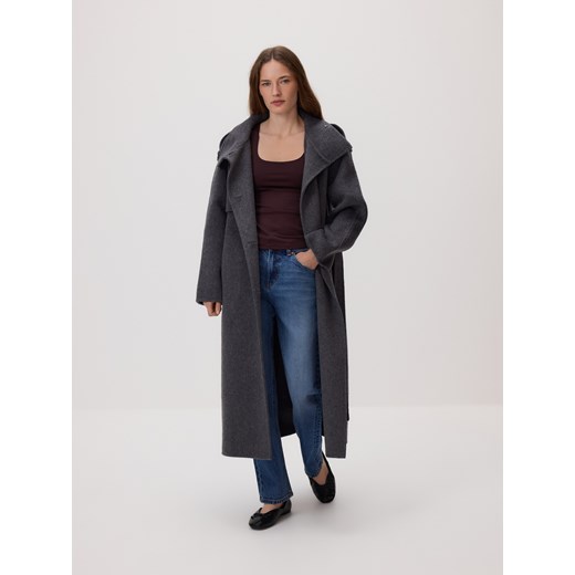 Reserved - Gładki top - brązowy ze sklepu Reserved w kategorii Bluzki damskie - zdjęcie 188983571