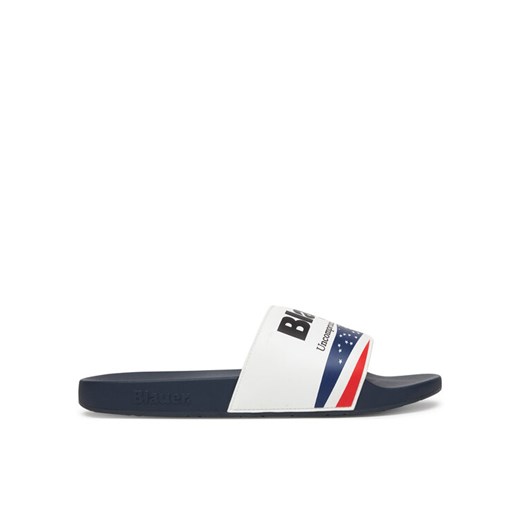 Blauer Klapki S6JASPER01/USA Biały ze sklepu MODIVO w kategorii Klapki męskie - zdjęcie 189006620