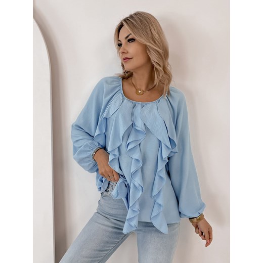 bluzka hadley błękitna one size ze sklepu UBRA w kategorii Bluzki damskie - zdjęcie 189007122