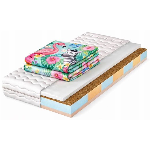 Dwustronny materac piankowo-kokosowy 140x200 G0-T96 ze sklepu Edinos.pl w kategorii Łóżka i materace - zdjęcie 189024940