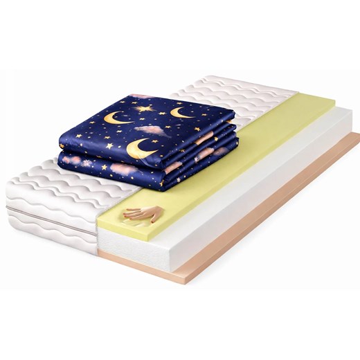 Hypoalergiczny materac piankowy z visco 140x200 G4-Z67 ze sklepu Edinos.pl w kategorii Łóżka i materace - zdjęcie 189024941