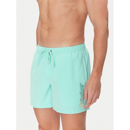 Quiksilver Szorty kąpielowe Spl Fineline Volley 15 EQYJV04141 Turkusowy ze sklepu MODIVO w kategorii Kąpielówki - zdjęcie 189025921