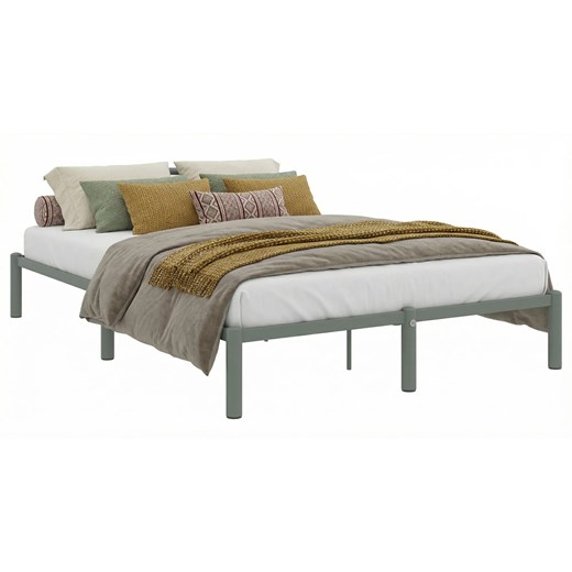 Szare loftowe łóżko z metalu 120 x 200 cm G7-A23 ze sklepu Edinos.pl w kategorii Łóżka i materace - zdjęcie 189027741