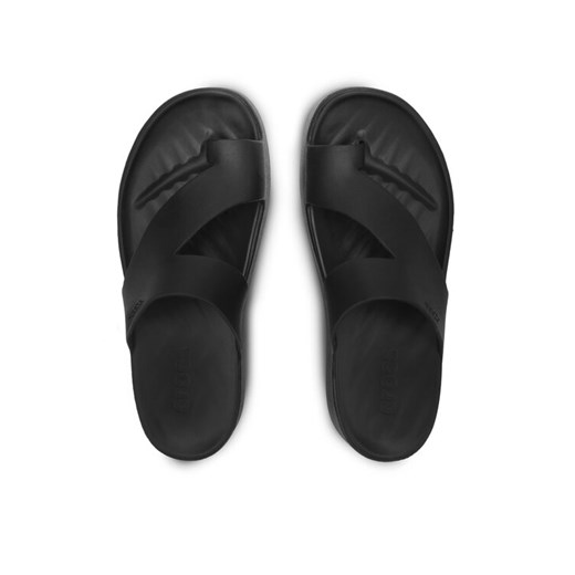 Japonki Crocs Getaway Platform Toe Loop 210834 Czarny ze sklepu eobuwie.pl w kategorii Klapki damskie - zdjęcie 189027863
