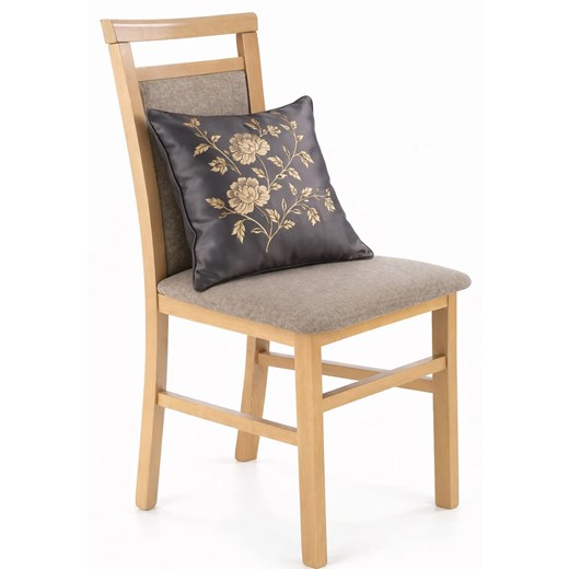 Krzesło drewniane tapicerowane do salonu K9-S06 ze sklepu Edinos.pl w kategorii Krzesła - zdjęcie 189035232