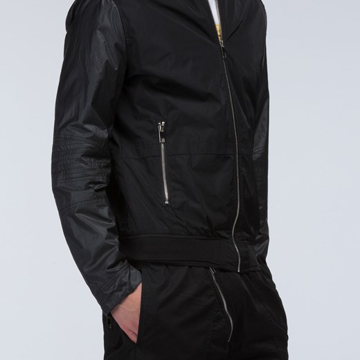 Morato Coats - Technical fabric bomber jacket with zipper morato-it czarny bomber