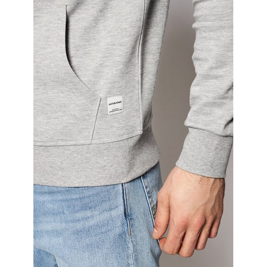 Jack & Jones Bluza Basic 12181901 Szary Regular Fit ze sklepu MODIVO w kategorii Bluzy męskie - zdjęcie 189056091