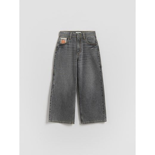 Reserved - Jeansy baggy - jasnoszary ze sklepu Reserved w kategorii Spodnie chłopięce - zdjęcie 189058444