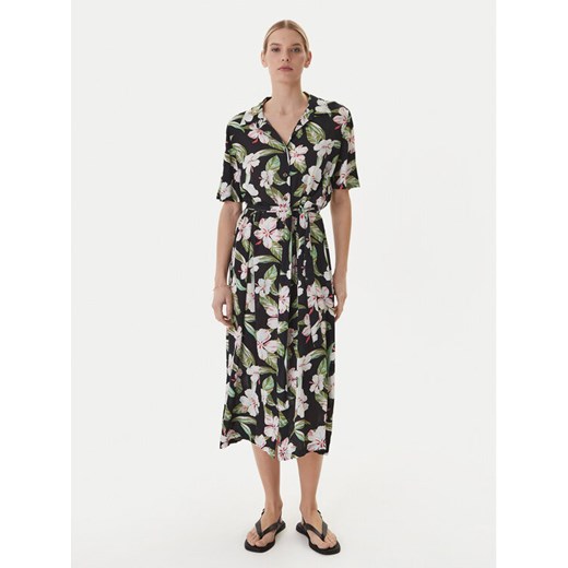 Roxy Sukienka koszulowa Island Escape ERJWD03865 Czarny Regular Fit ze sklepu MODIVO w kategorii Sukienki - zdjęcie 189060630