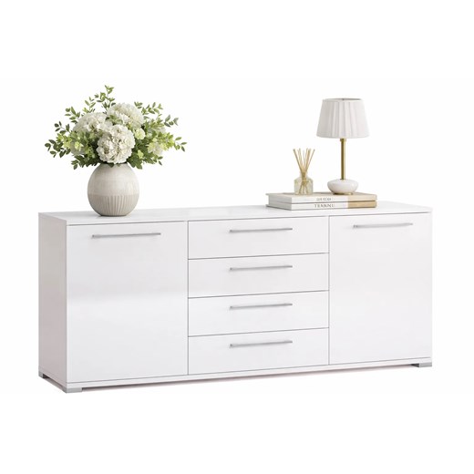 Biała nowoczesna komoda 150 cm C1-R17 ze sklepu Edinos.pl w kategorii Komody - zdjęcie 189071020