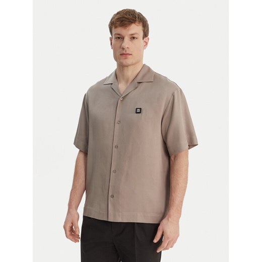 HUGO Koszula Espino 50560593 Brązowy Oversize ze sklepu MODIVO w kategorii Koszule męskie - zdjęcie 189073550