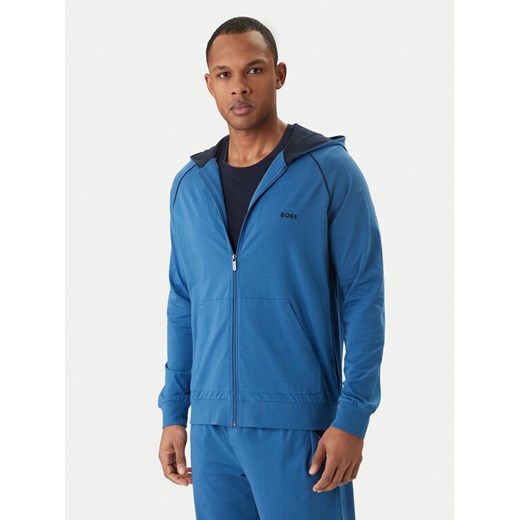 BOSS Bluza Mix&Match 50515313 Niebieski Regular Fit ze sklepu MODIVO w kategorii Bluzy męskie - zdjęcie 189082911