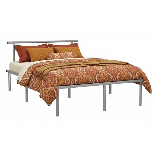 Szare metalowe łóżko industrialne 160x200 cm G0-B31 ze sklepu Edinos.pl w kategorii Łóżka i materace - zdjęcie 189085884