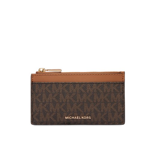 Etui na karty kredytowe MICHAEL Michael Kors 32F5GJ6D8B Brązowy ze sklepu eobuwie.pl w kategorii Etui - zdjęcie 189087991