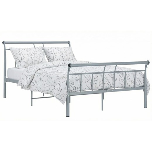 Szare metalowe łóżko loftowe 120x200 cm L4-W22 ze sklepu Edinos.pl w kategorii Łóżka i materace - zdjęcie 189098752