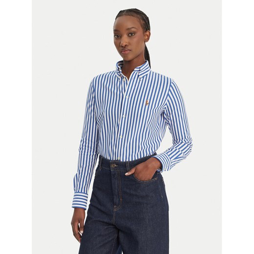 Polo Ralph Lauren Koszula 211910131500 Niebieski Classic Fit ze sklepu MODIVO w kategorii Koszule damskie - zdjęcie 189099132