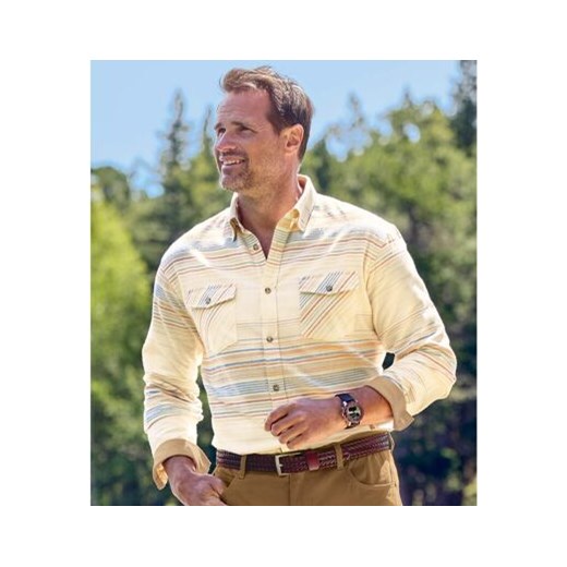 Koszula flanelowa w paski ze sklepu Atlas For Men w kategorii Koszule męskie - zdjęcie 189103713