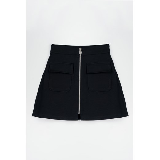 Czarna spódnica MINI z przestrzennymi kieszeniami, Rozmiar - 170, Kolor - Czarny ze sklepu REPORTER w kategorii Spódnice dziewczęce - zdjęcie 189106752