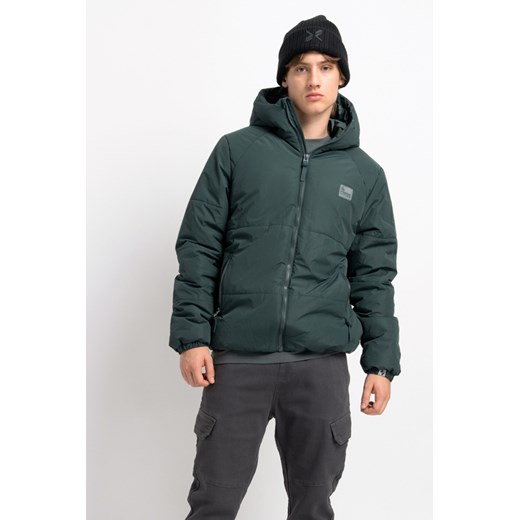 Czarna czapka z kontrastową aplikacją z przodu, Rozmiar -  r2, Kolor - Czarny ze sklepu REPORTER w kategorii Czapki dziecięce - zdjęcie 189107160