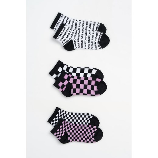 Kolorowy zestaw skarpet w graficzne wzory 3-PAK, Rozmiar -  31, Kolor - Multikolor ze sklepu REPORTER w kategorii Skarpetki dziecięce - zdjęcie 189107304