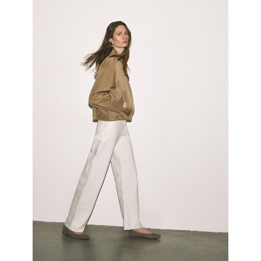 Reserved - Skórzane baleriny - beżowy ze sklepu Reserved w kategorii Balerinki - zdjęcie 189123233