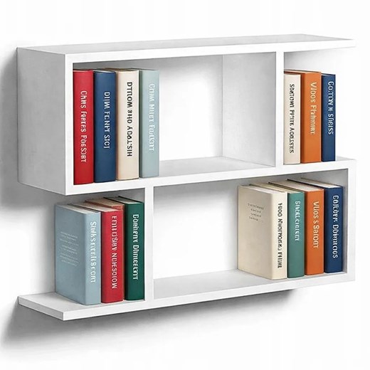 Nowoczesna Biała Półka Wisząca S8-Z21 ze sklepu Edinos.pl w kategorii Półki - zdjęcie 189123290