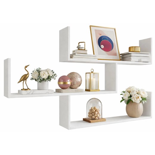 Biała Półka Wisząca Otwarta B2-B92 ze sklepu Edinos.pl w kategorii Półki - zdjęcie 189172531