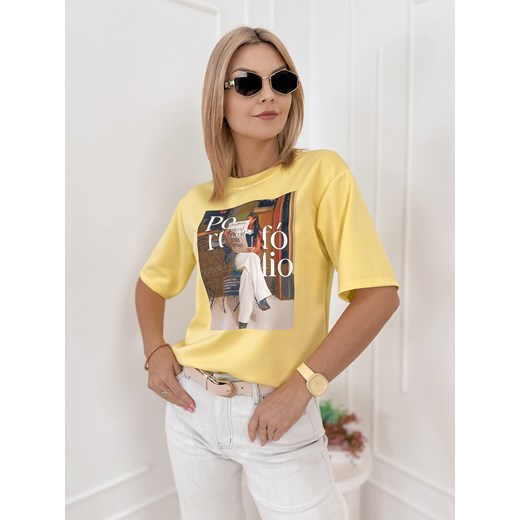 bluzka portfolio żółta one size ze sklepu UBRA w kategorii Bluzki damskie - zdjęcie 189217610