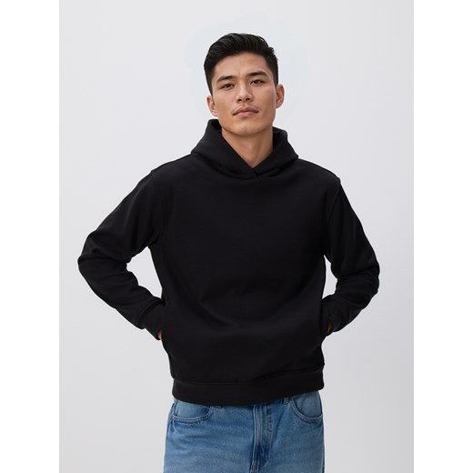 Reserved - Bluza regular z kapturem - czarny ze sklepu Reserved w kategorii Bluzy męskie - zdjęcie 189219543