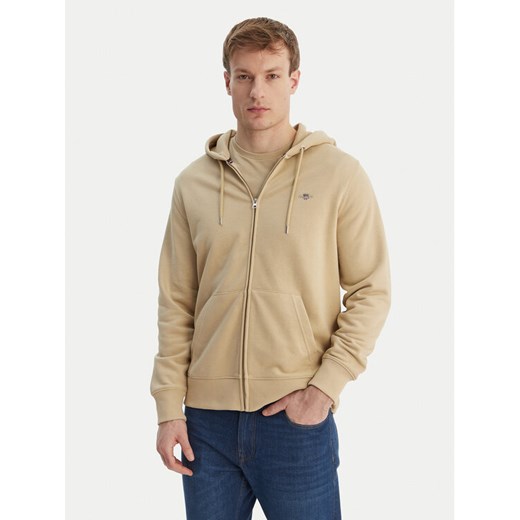 Gant Bluza Shield 2007059 Beżowy ze sklepu MODIVO w kategorii Bluzy męskie - zdjęcie 189231511