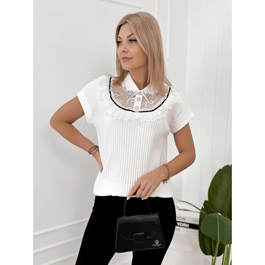 bluzka hampton ecru one size ze sklepu UBRA w kategorii Bluzki damskie - zdjęcie 189241231