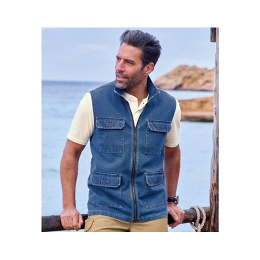Kamizelka jeansowa ze sklepu Atlas For Men w kategorii Swetry męskie - zdjęcie 189244411