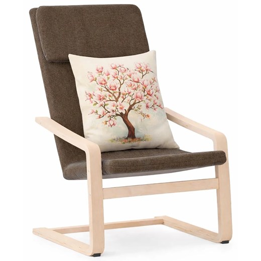 Szary tapicerowany fotel wypoczynkowy S7-N28 ze sklepu Edinos.pl w kategorii Fotele - zdjęcie 189264883